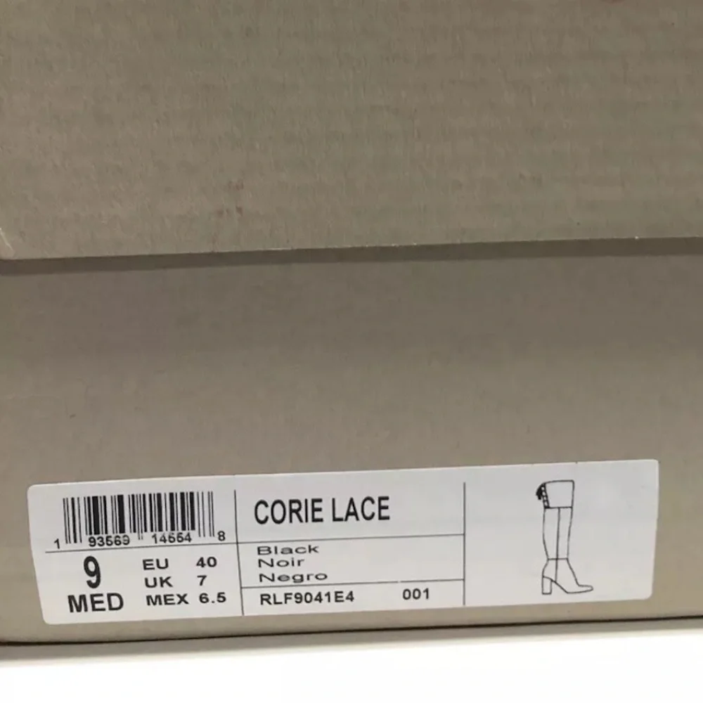 Kenneth Cole Women’s Corie Lace-Up Black Boots, Size 9 M